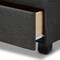 Baxton Studio Larese Dark Grey Upholstered 2-Drawer Queen Size Platform Storage Bed 161-9899 - alternate 2